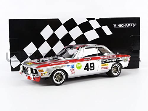 Minichamps 155722749 1:18 BMW 2800 CS-Team Schnitzer-Motul-Herzog/Heyer-24H Spa-Francorchamps 1972 Sammlerstück Miniaturauto, Mehrfarbig von Minichamps