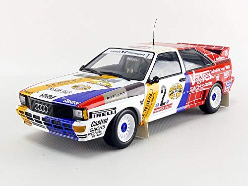 Minichamps 155841102 1:18 Audi Quattro A2-Winners Int. Avd/Sth Hunsrück Rallye 1984, Multi von Audi