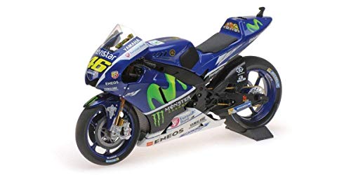 Minichamps 122163246 Valentino Rossi Yamaha YZR-M1-Valentino Testrad 2016, Rot/Weiß, 1:12 Scale von Minichamps