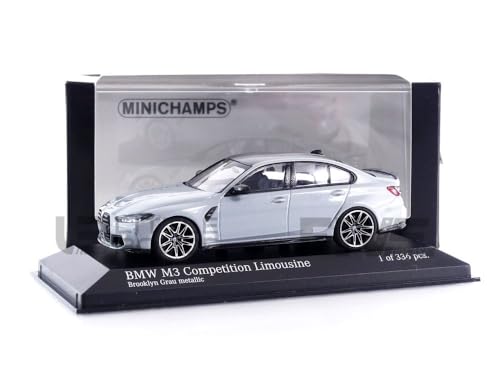 Minichamps 410020206 - B-M-W M3 Grey Metallic 2020 - maßstab 1/43 - Modellauto von Minichamps