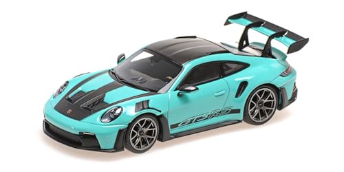 Porsche 911 (992) GT3RS Green mit dunklen Silberrädern 2024 - Maßstab 1/43 - Modellauto von Porsche