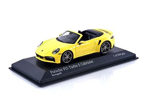 Minichamps 410069484 - Porsc. 911 (992) Turbo S Cabriolet Yellow 2019 - maßstab 1/43 - Sammlerstück Miniatur von Minichamps