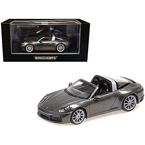 Minichamps 410069561 1:43 Porsche 911 (992) Targa-2020-Grey Metallic Sammlerstück Miniaturauto, Grau von Minichamps