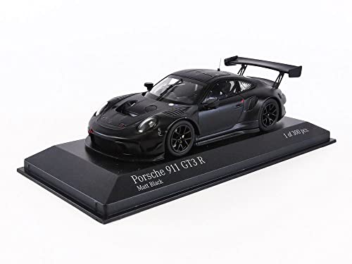 Minichamps 410196001 1:43 Porsche 911 GT3 R 991.2-2020-Matt Schwarz Sammlerstück Miniaturauto von Minichamps