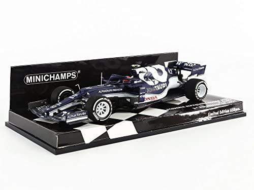 Minichamps 417210710 1:43 Scuderia Alphatauri Honda AT2-Pierre Gasly-3rd Aserbaidschan GP 2021 Sammlerstück Miniaturauto, Mehrfarbig von Minichamps