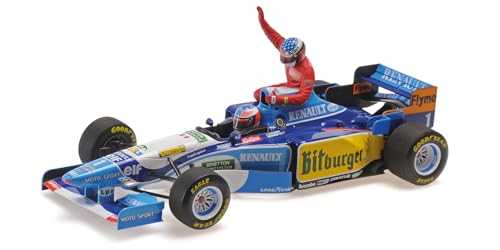 Minichamps 510950601 - Benetto. B195 Michael Schumacher Canadian GP 1995 with Figurine Alesi - maßstab 1/18 - Modellauto von Minichamps