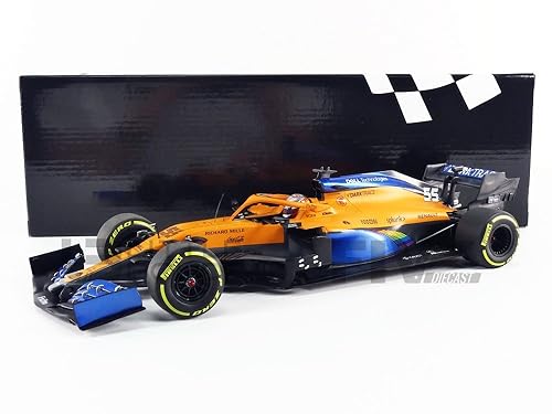 Minichamps 530201955 1:18 Mclaren Renault MCL35-Carlo Sainz-Austrian 2020 Collectible Miniaturauto, Mehrfarbig von Minichamps