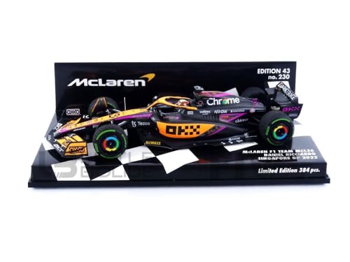 Minichamps 537226003 - McLare. F1 Team MCL36 Daniel Ricciardo Singapore GP 2022 - maßstab 1/43 - Modellauto von Minichamps