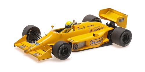 Minichamps 540873892 - Lotus Hond. 99T Ayrton Senna 1st Win Monaco GP 1987 Dirty Version 30th Anniversary - maßstab 1/18 - Modellauto von Minichamps