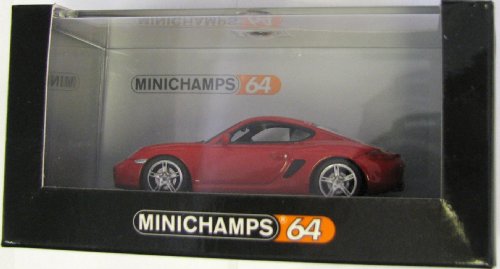 MINICHAMPS 640065620 - Porsche Cayman, Maßstab: 1:64, rot von Kyosho