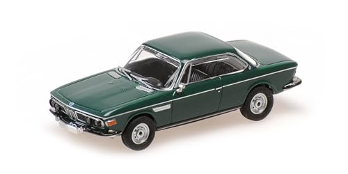 Minichamps 870020021 - B-M-W 2800 CS Dark Green 1968 - maßstab 1/87 - Modellauto von Minichamps