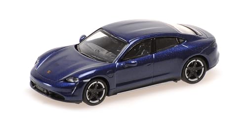 Minichamps 870068401 - Porsch. Taycan Turbo S Blue Metallic 2019 - maßstab 1/87 - Modellauto von Minichamps