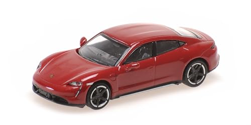 Minichamps 870068404 - Porsch. Taycan Turbo S Red 2019 - maßstab 1/87 - Modellauto von Minichamps