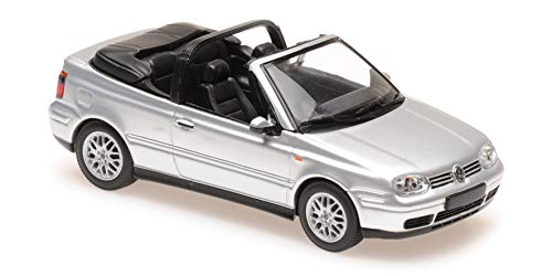 MAXICHAMPS 940058331 1:43 1998 VW Golf 4 Cabriolet-Silber von MAXICHAMPS