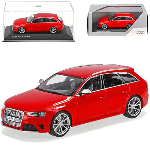 Minichamps A-U-D-I A4 RS4 B8 Avant Misano Rot Ab 2012 1/43 Modell Auto von Minichamps