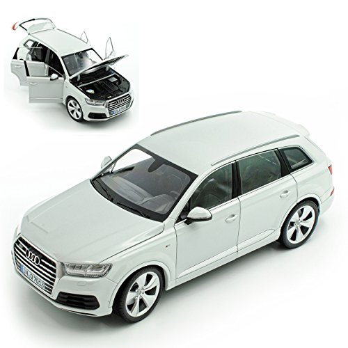 Minichamps A-U-D-I Q7 4M 2. Generation Weiss Ab 2015 1/18 Modell Auto mit individiuellem Wunschkennzeichen von Minichamps