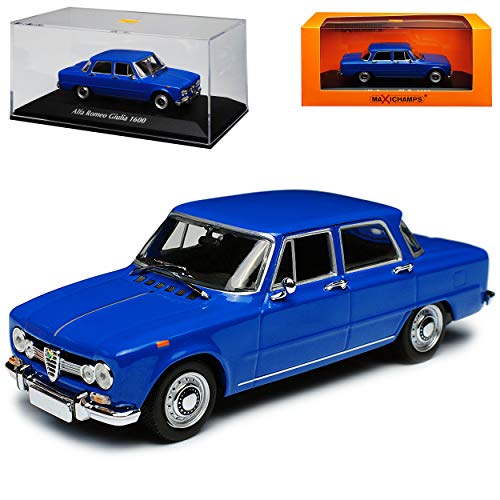 Minichamps Alfa Romeo Giulia 1600 Limousine Blau 1962-1978 1/43 Maxichamps Modell Auto von Minichamps