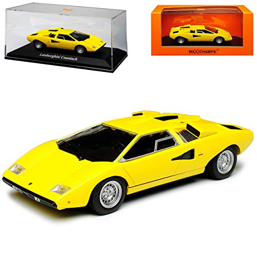 Minichamps Lamborgihini Countach Gelb Coupe 1970 1/43 Maxichamps Modell Auto von Minichamps