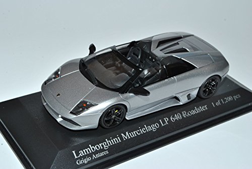 Minichamps Lamborgihini Murcielago LP640 Roadster Grau 1/43 Modell Auto mit individiuellem Wunschkennzeichen von Minichamps