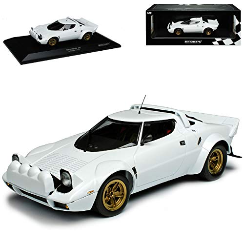 Minichamps Lancia Stratos Weiss 1974 limitiert 1 von 300 1/18 Modell Auto mit individiuellem Wunschkennzeichen von Minichamps