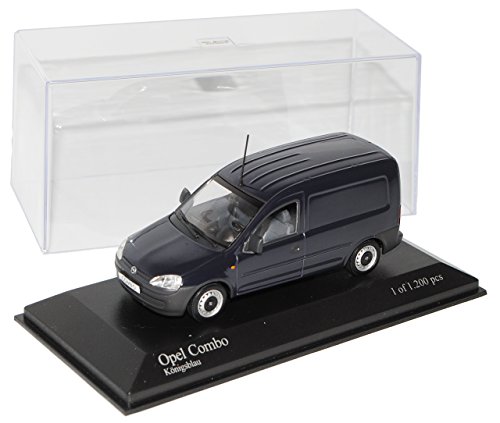 Minichamps Opel Combo C Van Königs Blau Kasten Transporter 2003-2010 1/43 Modell Auto von Minichamps