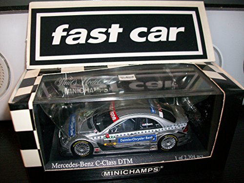 Minichamps PM400043402 Mercedes C Class N.2 DTM 2004 1:43 MODELLINO DIE CAST kompatibel mit von Minichamps