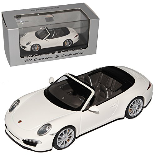 Minichamps Porsche 911 991 Cabrio Carrera S Weiss Ab 2012 1/43 Modell Auto von Minichamps