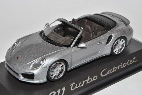 Minichamps Porsche 911 991 Cabrio Turbo Silber Ab 2012 1/43 Modell Auto von Minichamps