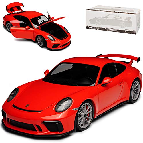 Minichamps Porsche 911 991 GT3 Coupe Orange Ab 2013 limitiert 666 Stück 1/18 Modell Auto mit individiuellem Wunschkennzeichen von Minichamps