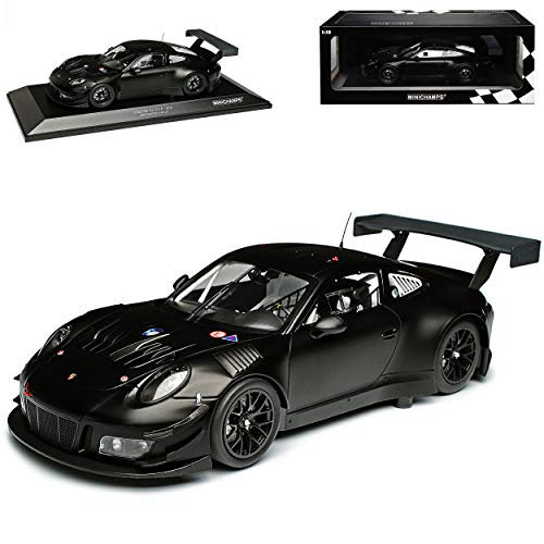 Minichamps Porsche 911 991 GT3 R Coupe Matt Schwarz Ab 2013 limitiert 1 von 300 1/18 Modell Auto mit individiuellem Wunschkennzeichen von Minichamps