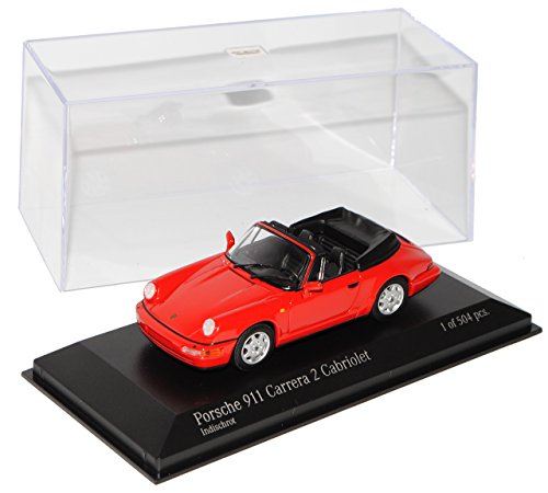 Minichamps Porsche 911 G-Modell Carrera 2 Cabrio Rot 1973-1989 1/43 Modell Auto von Minichamps