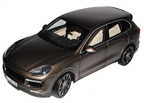 Minichamps Porsche Cayenne II Turbo S Umbra Braun Schwarz Typ92A Ab 2010 1/18 Modell Auto von Minichamps