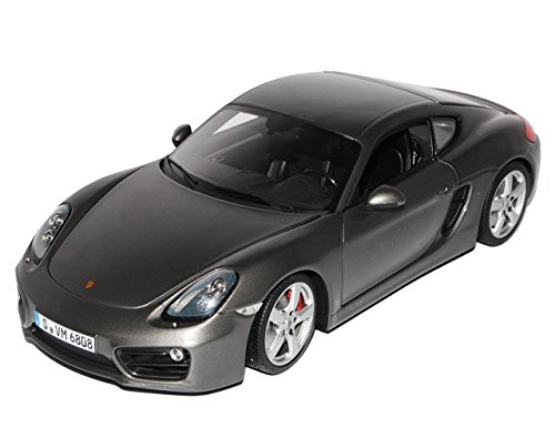 Minichamps Porsche Cayman 981c Coupe Grau Ab 2011 1/18 Modell Auto mit individiuellem Wunschkennzeichen von Minichamps