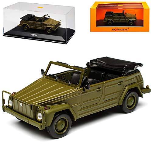 Minichamps Volkwagen Typ 181 Kurierwagen Grün 1969-1980 1/43 Maxichamps Modell Auto mit individiuellem Wunschkennzeichen von Minichamps