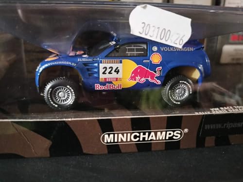 Modell in Scala Minichamps kompatibel mit Volkswagen VW Race Touareg Saby Stevenson Druckguss 241220 von Minichamps