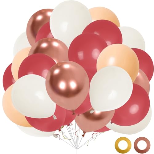 Luftballons Aprikose Rosa 60 Stück 12 Zoll Luftballons Geburtstag Beige Babyparty Ballons Champagner Gold Latexballons Metallic Helium Ballons für Hochzeit Jubiläum Braut Dusche Graduierung Party Deko von Minicloss