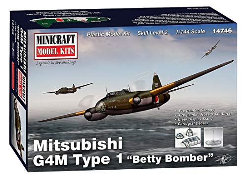 Minicraft Models 014746 1/144 Mitsubishi G4M, Type 1 Modellbausatz, Modellbauzubehör, Mehrfarbig von Minicraft