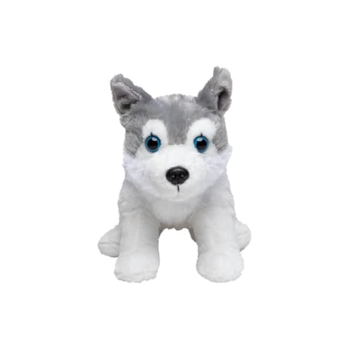 Minifeet Husky Harri - Kuscheltier Plüschtier Stofftier Spielzeug - kuschelig weich - Geschenk für Baby Kinder Freunde Schulstart Einschulung | Höhe: 17 cm von Minifeet