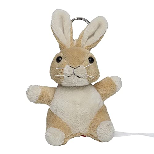 Minifeet Plüsch Schlüsselanhänger Osterhase - Kuscheltier Plüschtier Stofftier Spielzeug - kuscheln für unterwegs - Geschenk für Baby Kinder Freunde Schulstart Einschulung | 12 cm von Minifeet