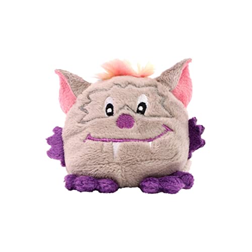 Minifeet Schmoozies Monster lila - witzige Reisebegleiter und Heimwehfresser mit Unterseite aus Mikrofaser - 2in1 Plüschtier & Displayreiniger | Höhe: 8 cm von Minifeet