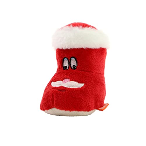 Minifeet Schmoozies Nikolausstiefel - 2in1 Plüschtier & Displayreiniger mit Unterseite aus Mikrofaser - kuschelig weich - Geschenk für Weihnachten Adventskalender Wichteln | Höhe: 10 cm von Minifeet