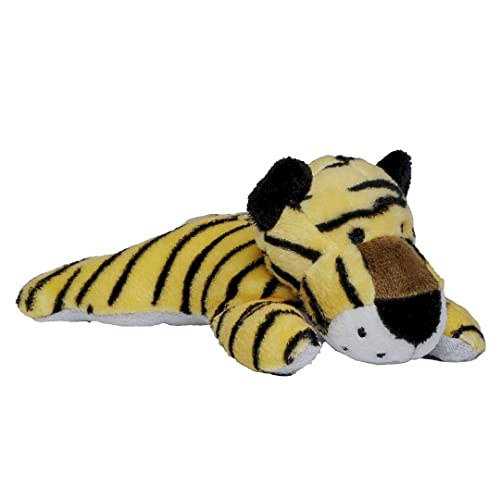 Minifeet Schmoozies Tiger - 2in1 Plüschtier & Displayreiniger mit Unterseite aus Mikrofaser - kuschelig weich - Geschenk für Baby Kinder Freunde Schulstart Einschulung | Höhe: 7 cm von Minifeet