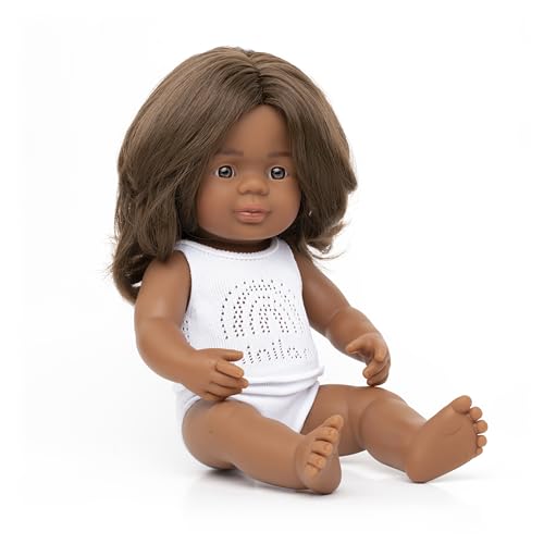 Australische Babypuppe Mädchen, 38 cm, aus weichem Vinyl, in Box mit Unterwäsche. von Miniland