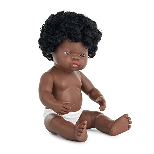 Babypuppe afrikanisches Mädchen 38cm-31054 von Miniland