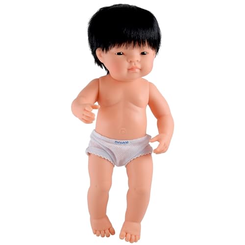 Babypuppe asiatischer Junge 38cm-31055 von Miniland