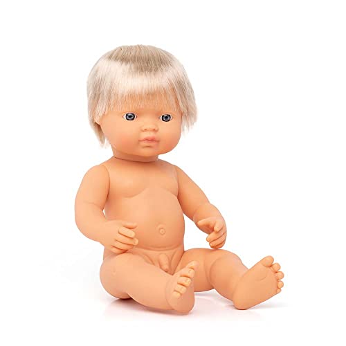 Babypuppe europäischer Junge 38cm-31051 von Miniland