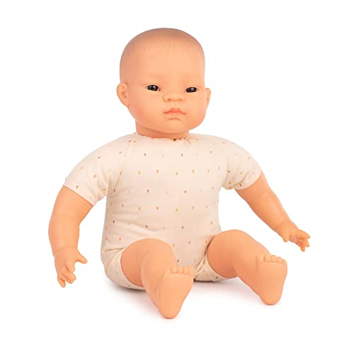 Babypuppe mit weichem Körper, asiatisch 40 cm-31065, 15 inch von Miniland