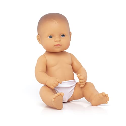 Miniland 31031 - Baby europäischer Junge, 32 cm, c1 von Miniland