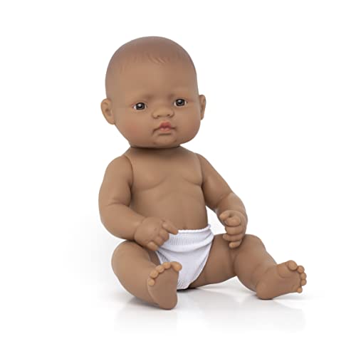 Miniland 31037 - Baby südamerikanischer Junge Tüte - ohne Unterwäsche, 32 cm von Miniland