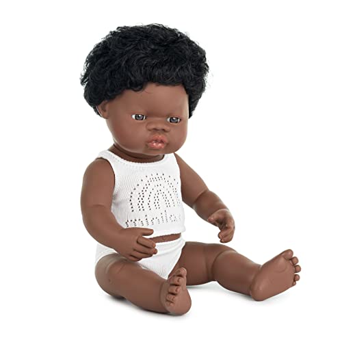 Miniland 31153 - Baby (afrikanischer Junge) 40 cm von Miniland